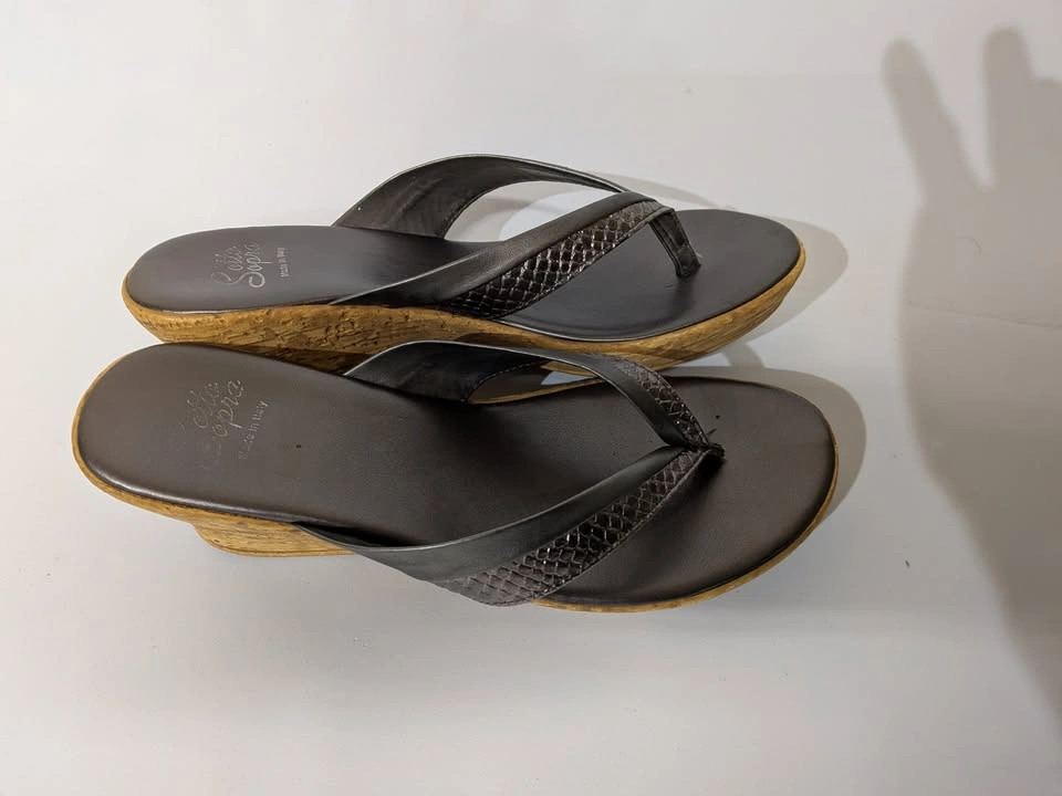 UGG Australia Natassia Metallic Wedge Sandals US38 - photo 4
