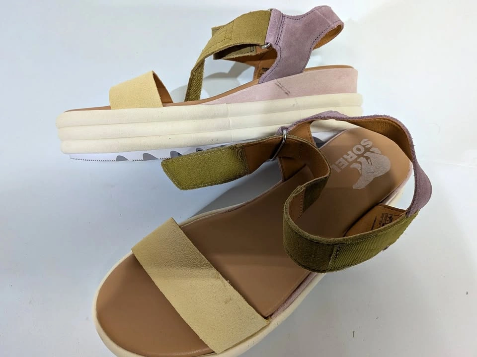 SOREL Multi-Color Pink Sandal Shoe Size 37.5