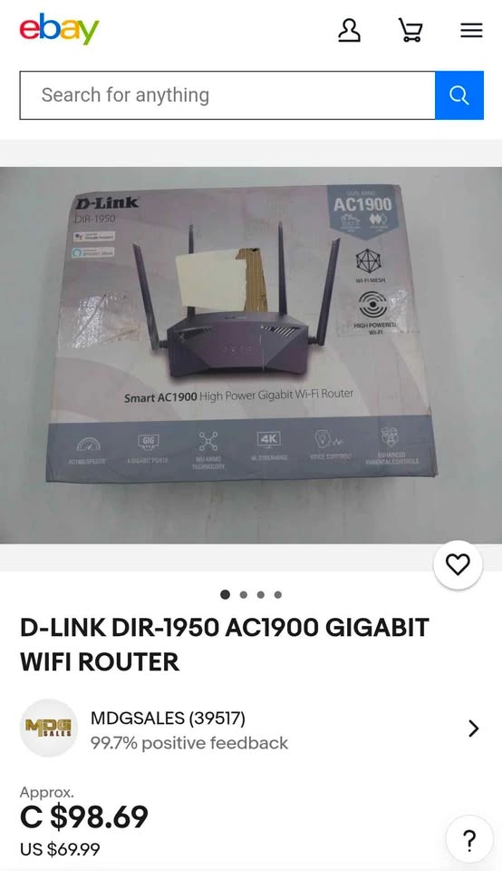 D-Link DIR-1950 AC1900 High Power Gigabit Router - photo 4