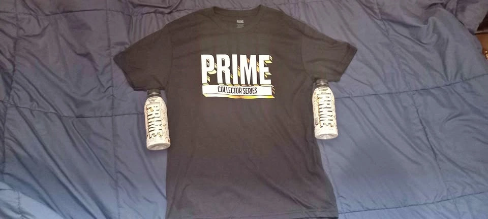 Prime Limited Edition Collector's Series Shirt w/ 2 Bottles