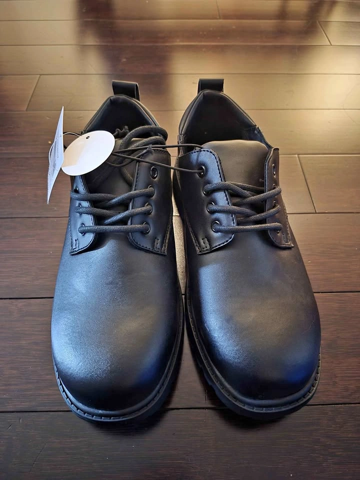 Brand New Men's Black Dress Shoes Memory Foam Size 8 & 9
