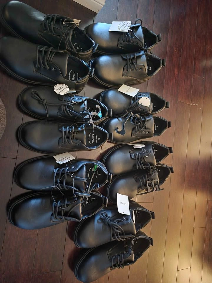 Brand New Men's Black Dress Shoes Memory Foam Size 8 & 9 - photo 3