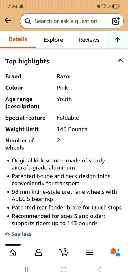 Razor Foldable Scooter - photo 3