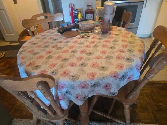 Wooden Dining Table Set – 4 Chairs - photo 2