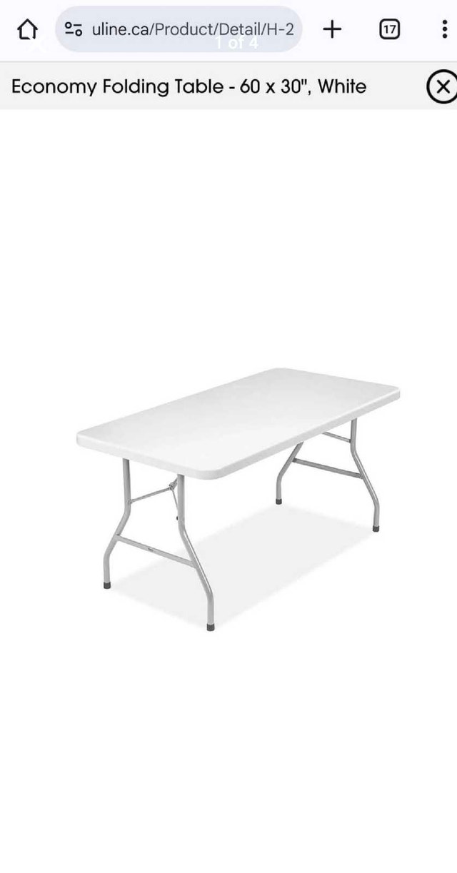 Folding Table 60” x 30” - photo 5