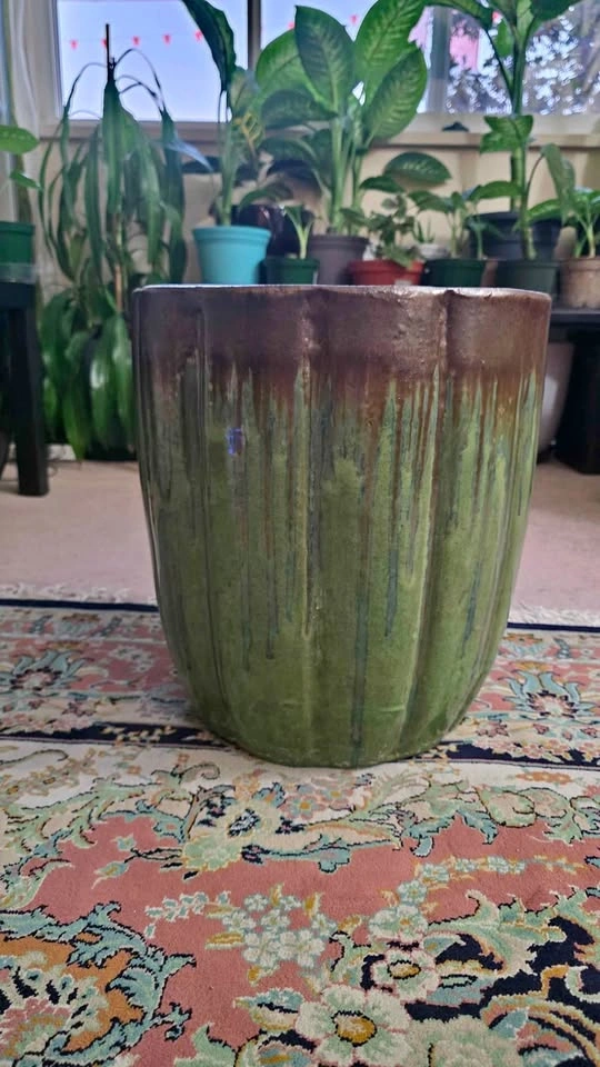 Large Ceramic Planter with Drainage Hole