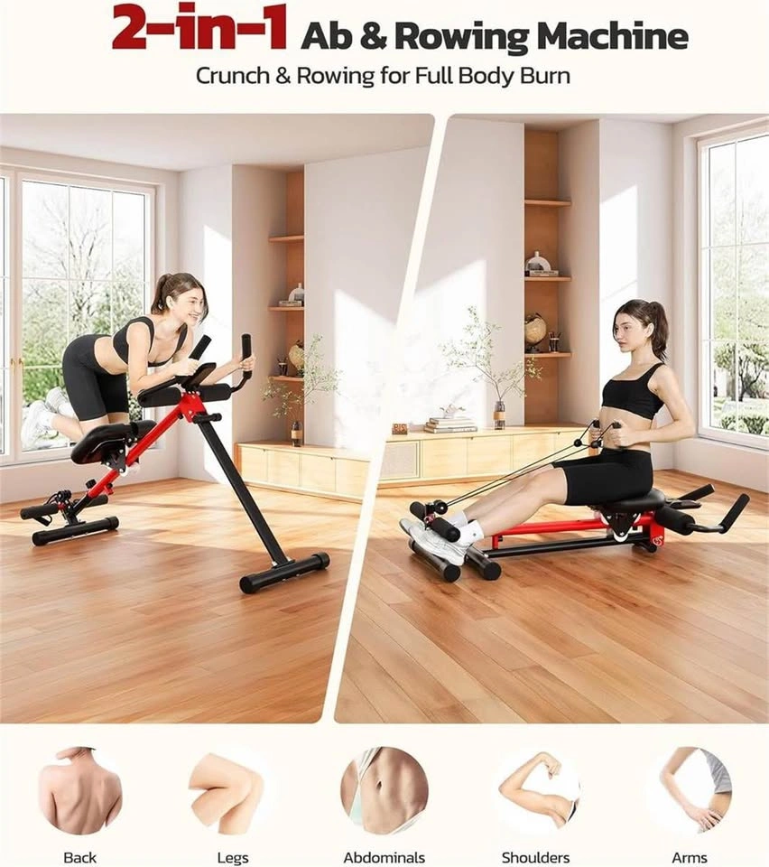 Foldable 2-in-1 Ab & Rowing Machine - photo 3