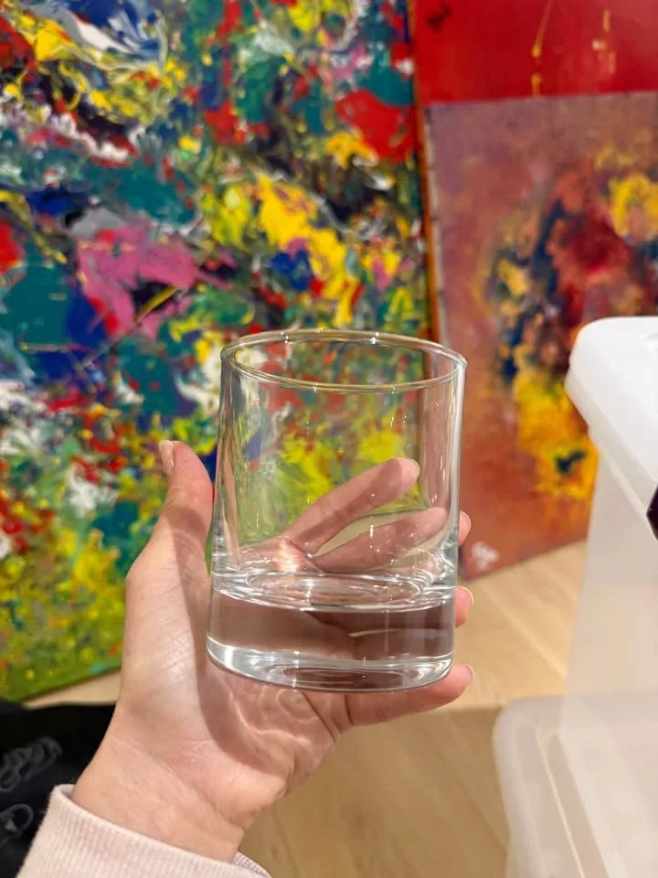 Set of 12 Clear Glass Tumblers – Modern Lowball / Whiskey Glasse - photo 2