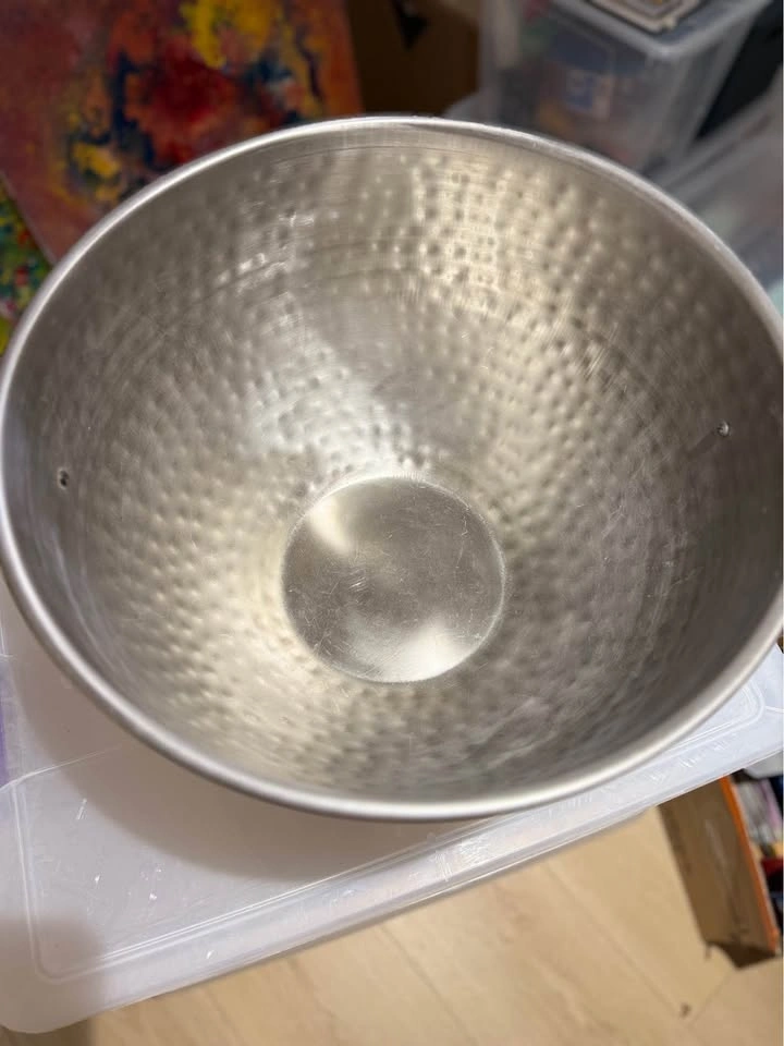 Extra Large Champagne Bucket / Wine Chiller – Hammered Metal – V - photo 3