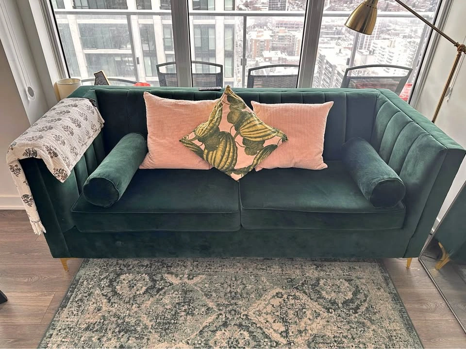 Emerald Green Sofa