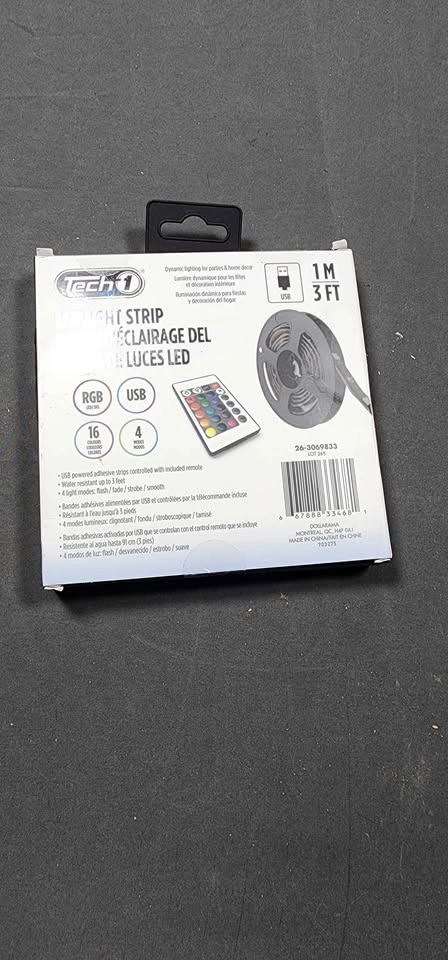 Tech1 Multicolour LED Light Strip 3FT USB Remote Control - photo 2