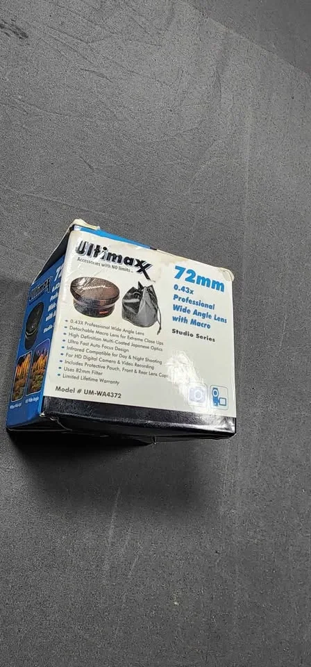 Ultimax 72mm 0.43x Wide Angle Lens w/ Macro - photo 3