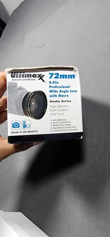 Ultimax 72mm 0.43x Wide Angle Lens w/ Macro - photo 4