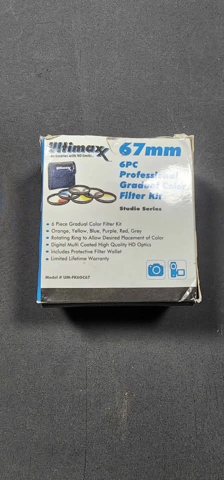 Ultimaxx 67mm 6PC Gradual Color Filter Kit - photo 3