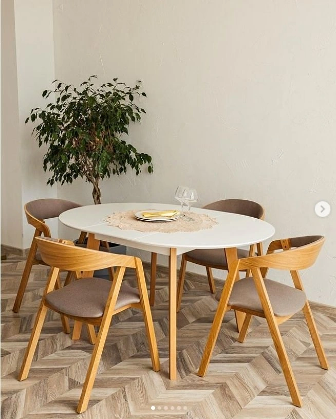 39" Round Dining Table Extendable