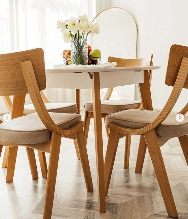 Round Dining 39" Extendable Table - photo 3