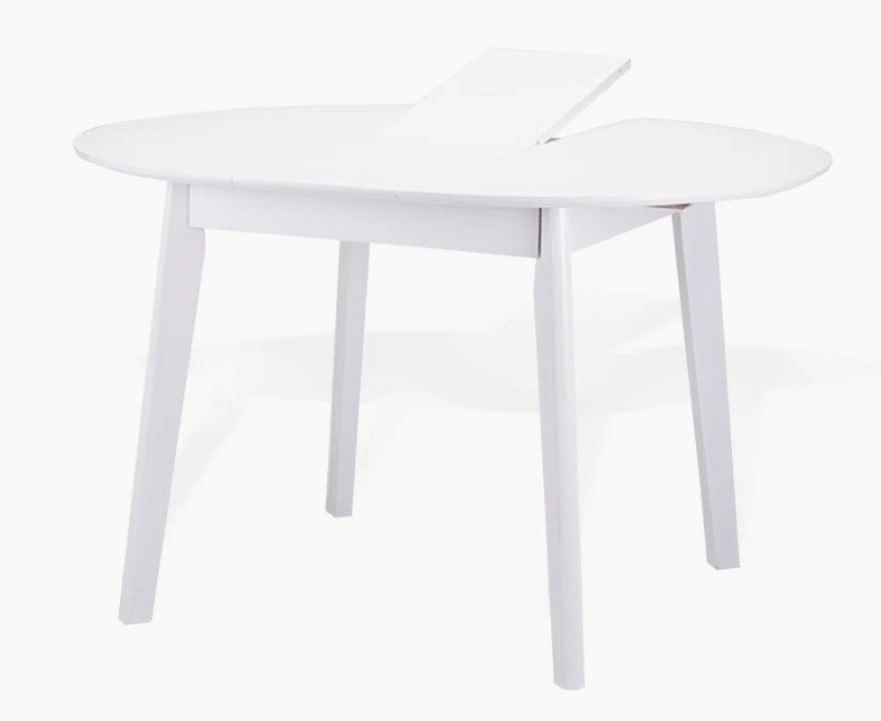 Extendable Round Solid Wood Base Dining Table - photo 5