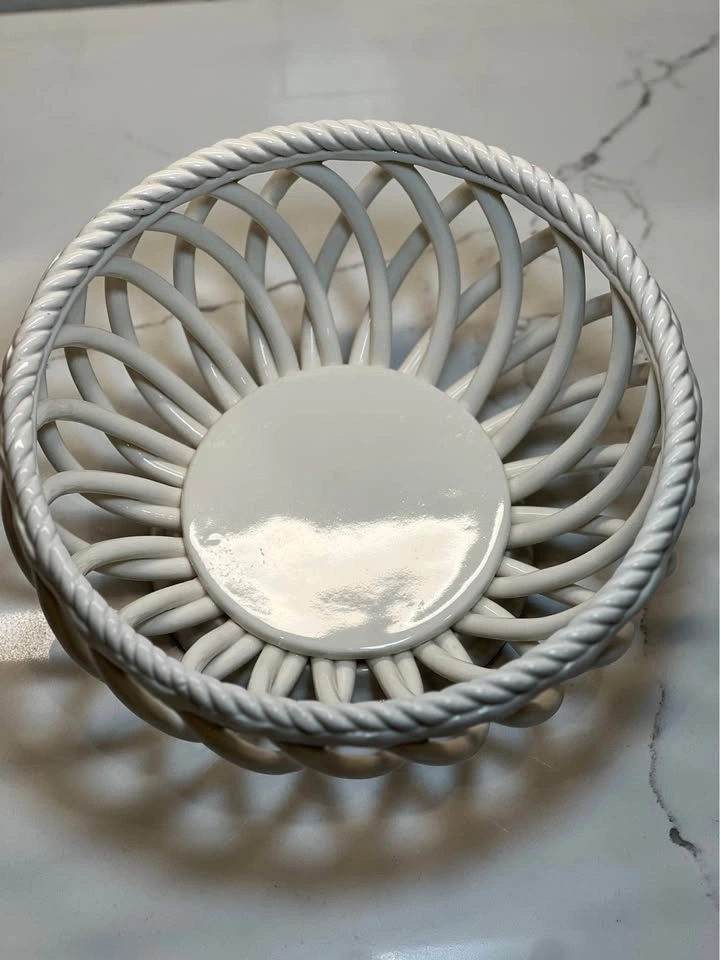 Handcrafted Tabletops Unlimited Espana Pearl Basket - photo 2