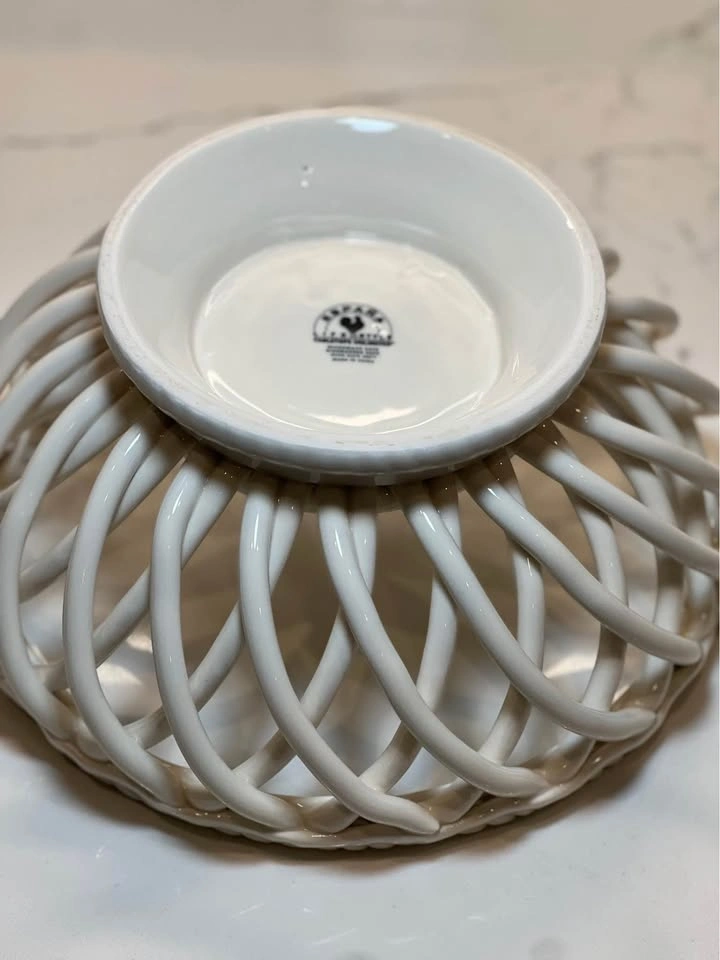Handcrafted Tabletops Unlimited Espana Pearl Basket - photo 3