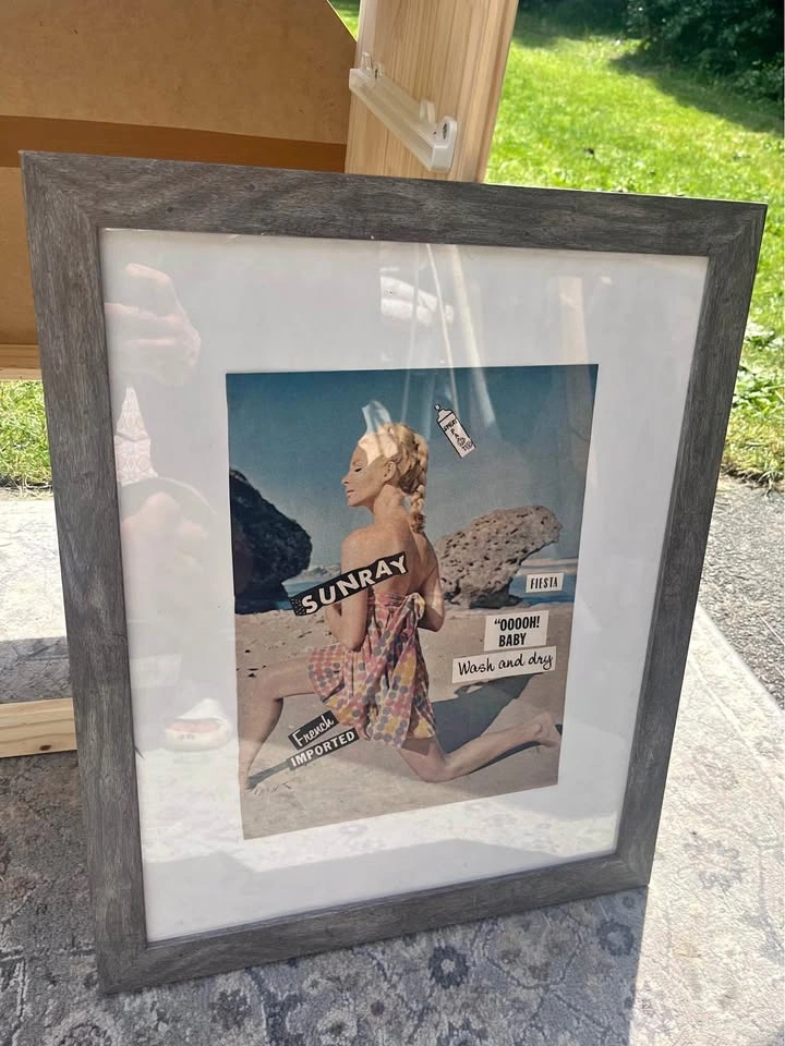 Framed Vintage Style Sunray Art Print