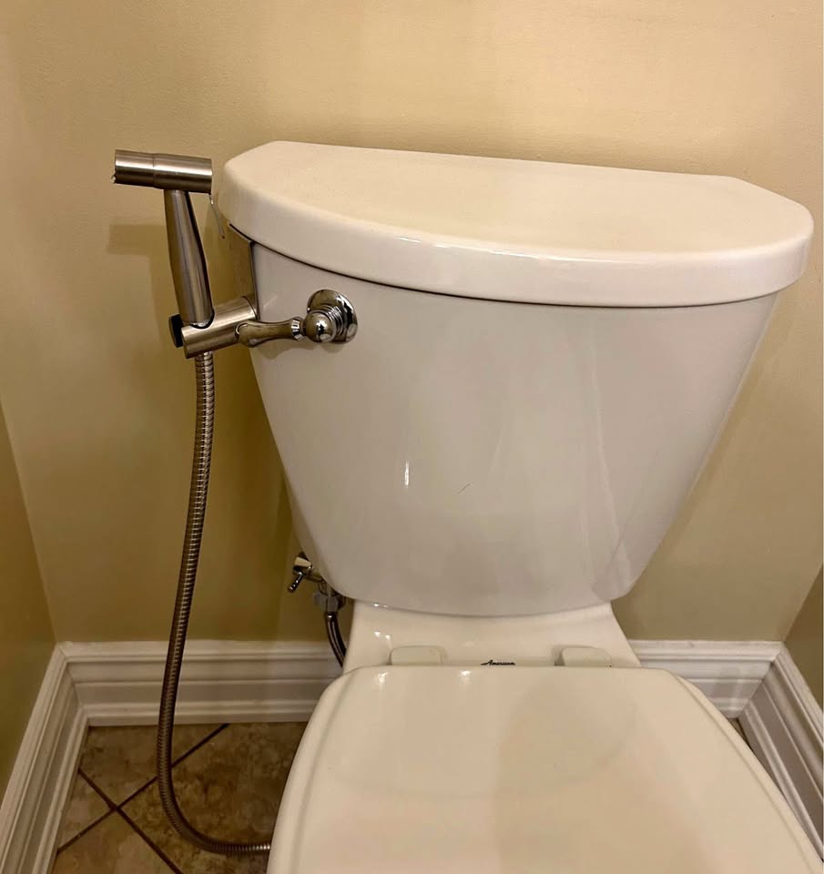 Push Hand Shower For Toilet - Fitting Available