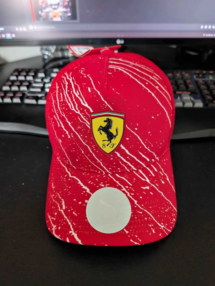 Puma Scuderia Ferrari F1 Viral Red Milk Hat - Rare