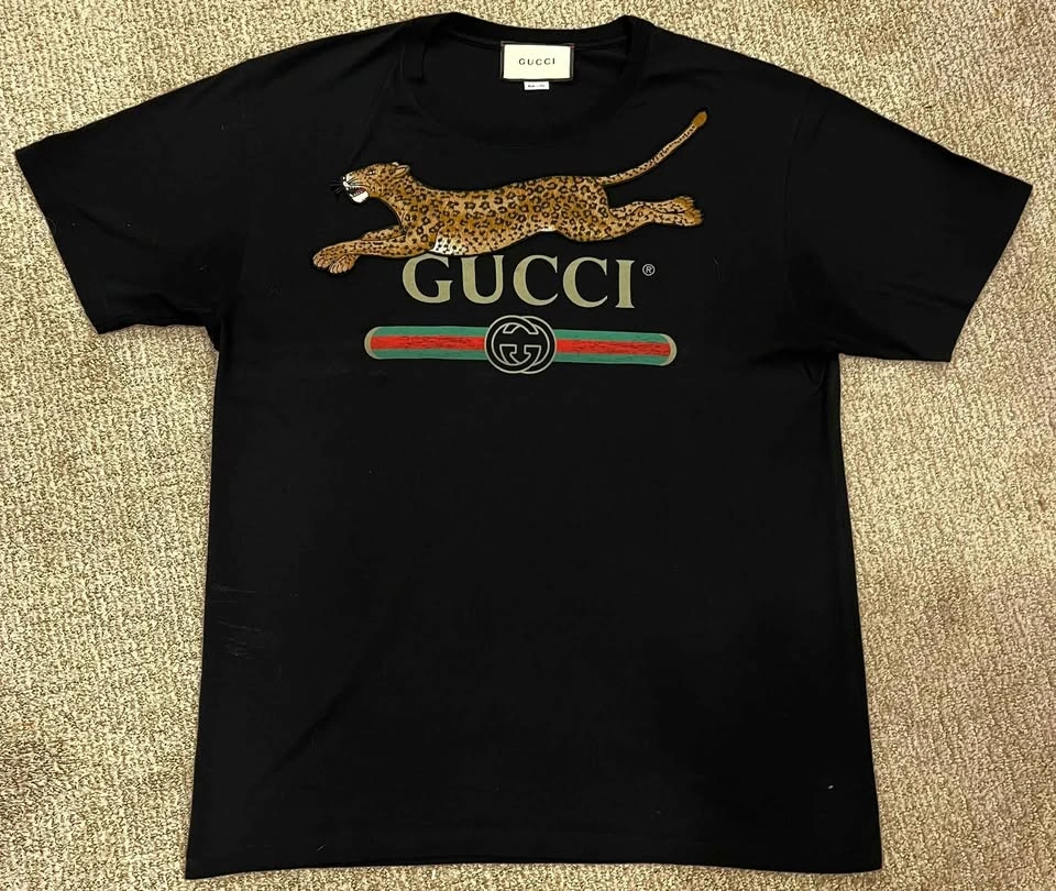 Men's Gucci T shirt black leopard large - photo 2