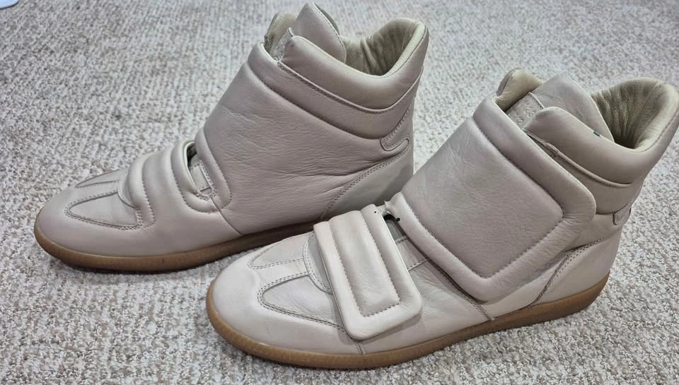 Maison Margiela clinic sneakers Beige unisex men 10.5 41 Leather - photo 2