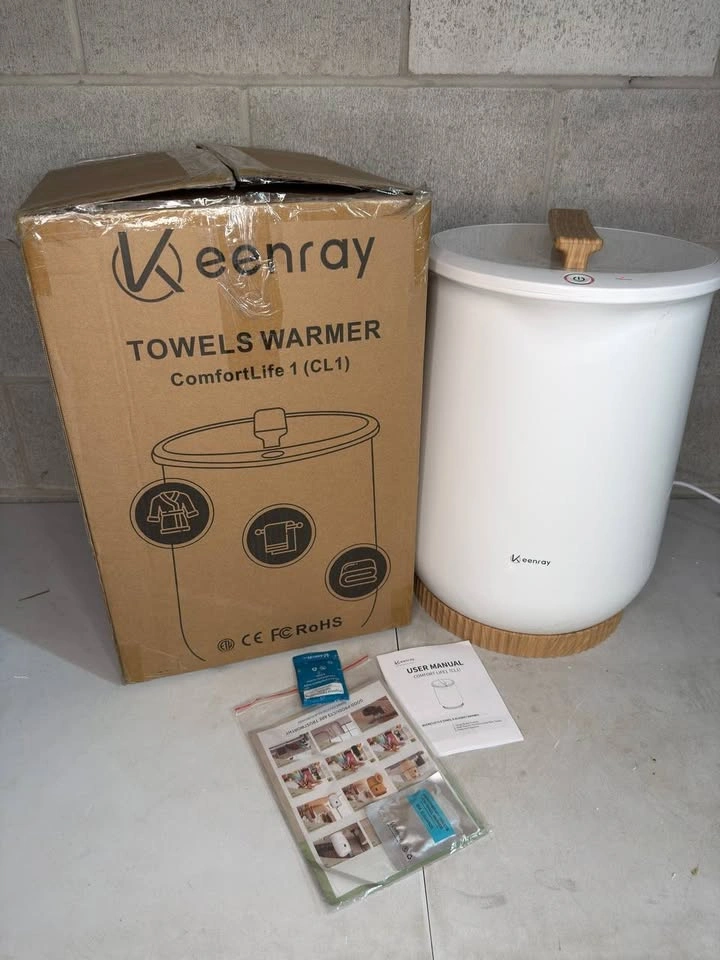 Keenray Bucket Towel Warmer - Classic White - photo 3