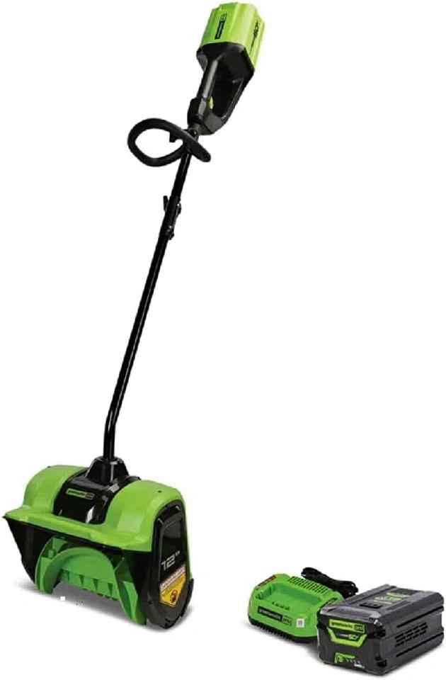 Greenworks 60V 12" Snow Shovel, 20ft Throwing