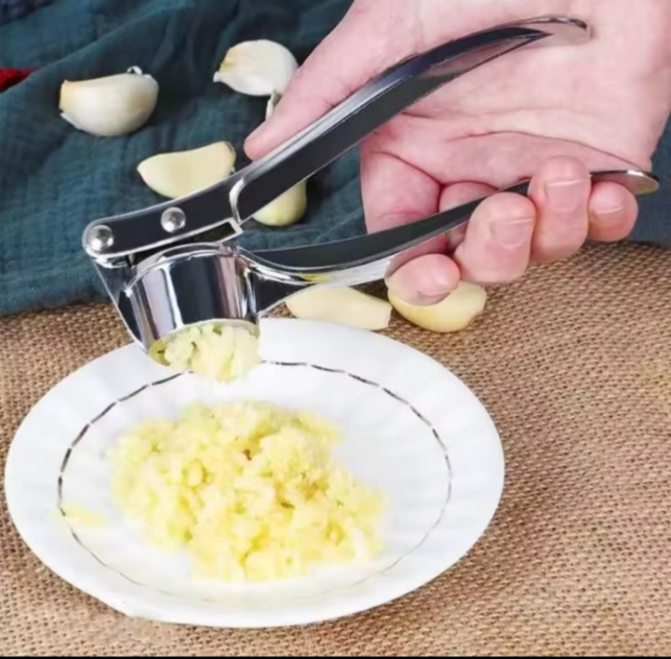Garlic Press Stainless Steel Crusher Mincer - photo 2