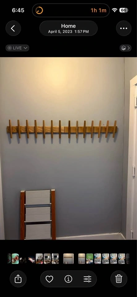 2x MCM Floating Coat Rack / Entry Racks - photo 2