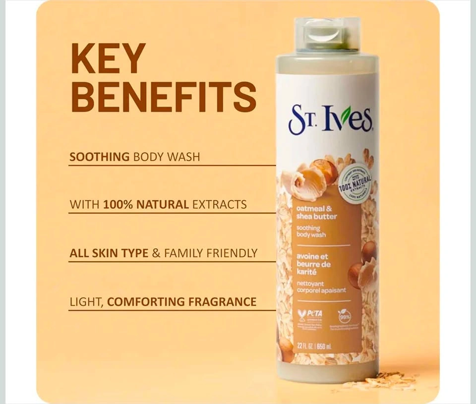 St. Ives Soothing Body Wash - Oatmeal & Shea Butter - photo 4