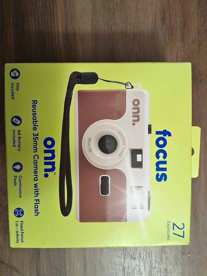 onn. Reusable 35mm Camera with Flash