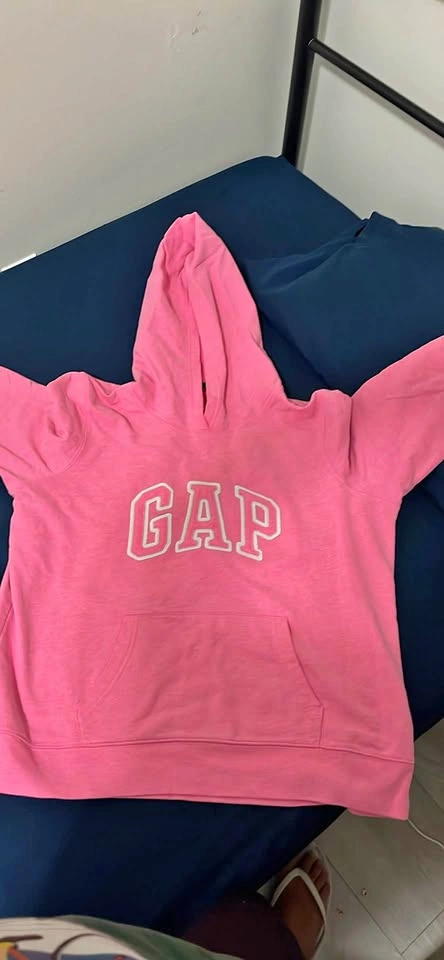 GAP pink logo hoodie