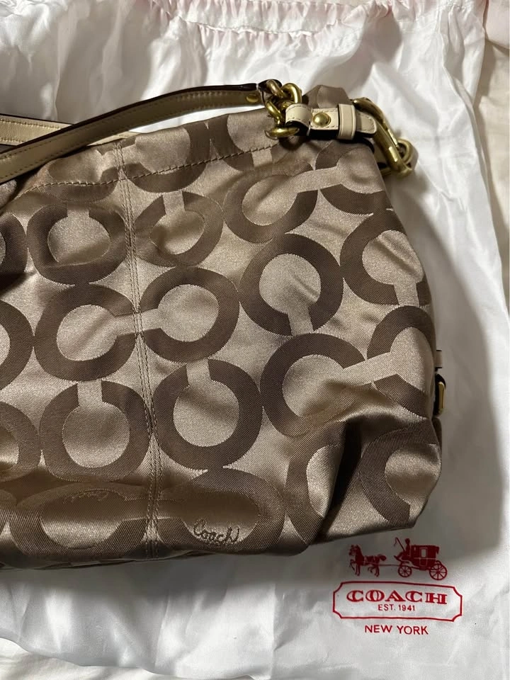 Coach Madison Sophia Satchel - Champagne Op Art - Mint Condition - photo 5