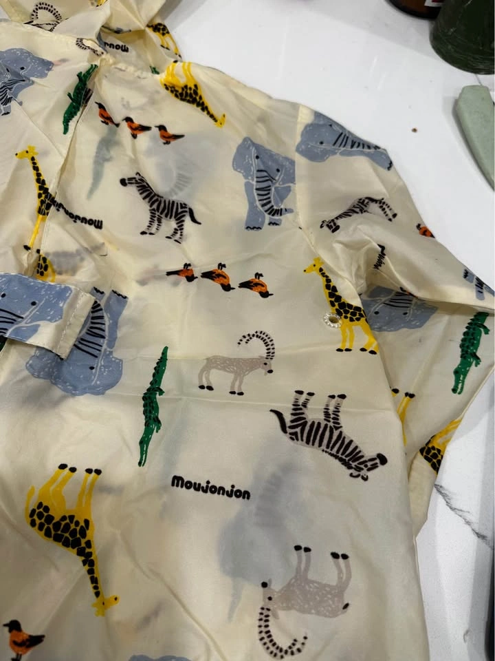 Kids Raincoat + Matching Bag (Animal Print) - photo 3