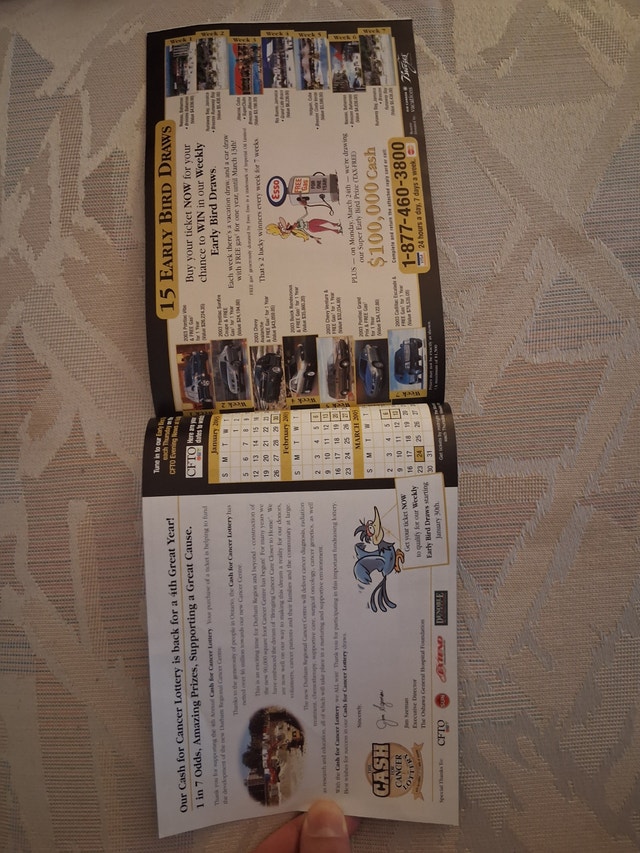 2003 Cash for Cancer Lottery Brochure - Oshawa General Hospital - photo 2
