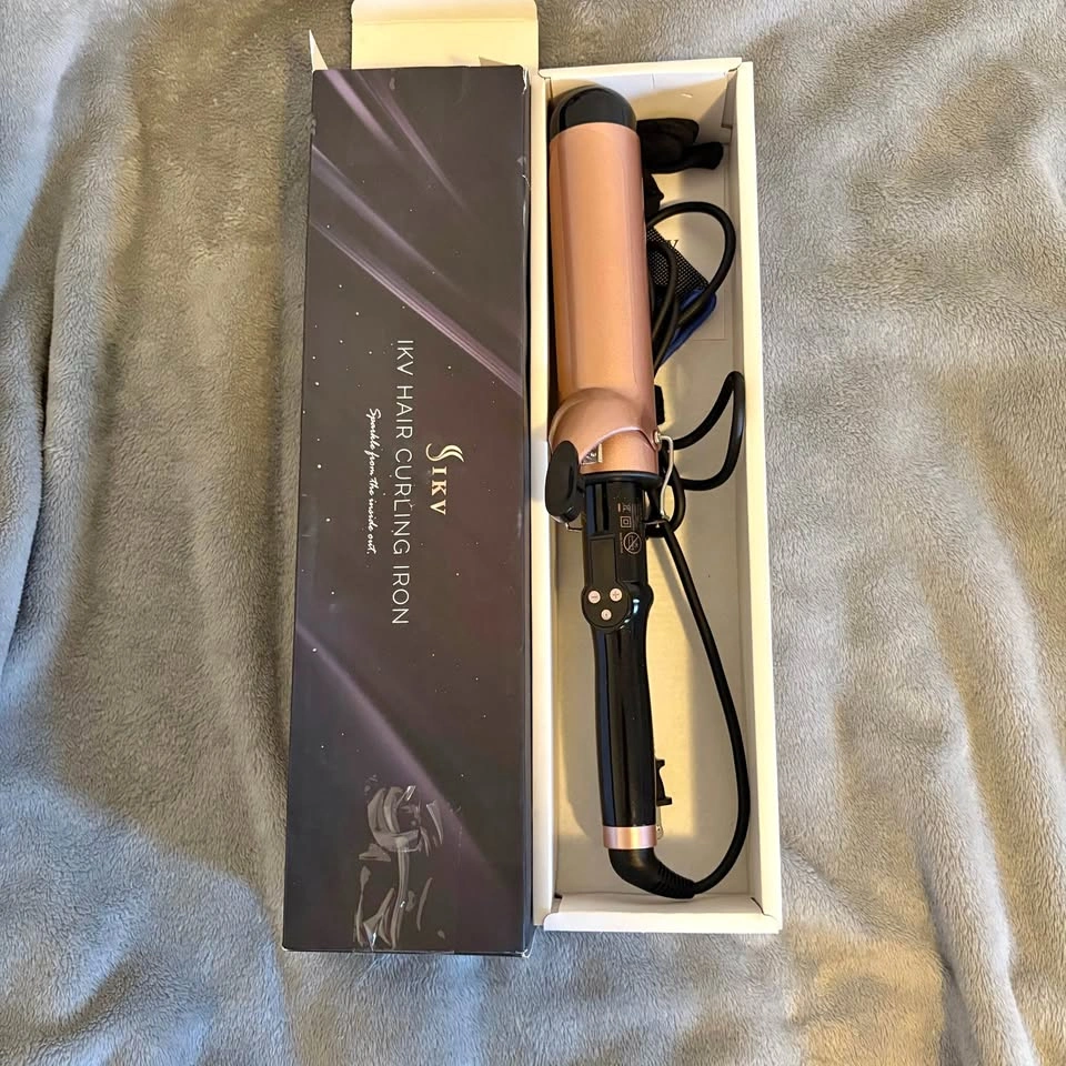 IKV hair curling iron 2inch with hand glove