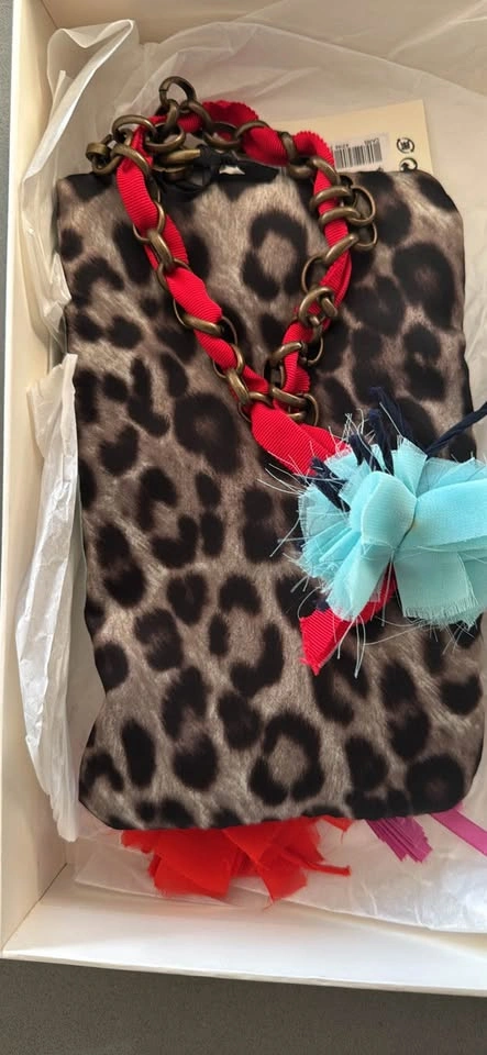 Lanvin x H & M Collab Leopard Print Zip Clutch - photo 2