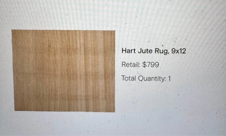 Hart Jute Rug - Revival (9x12) - Brand New - photo 2