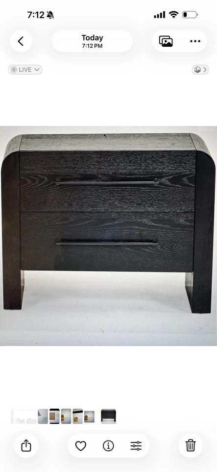 Safavieh Couture 2 Black Wooden Nightstands