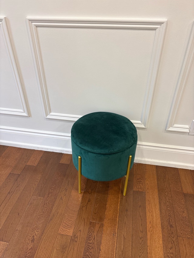 Velvet Ottoman