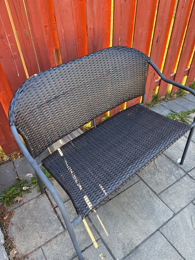 Wicker Patio Bench - photo 2