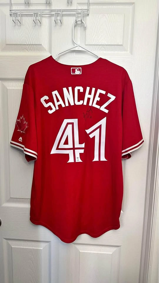 Blue Jays Sanchez Autographed & Authenticated Jersey
