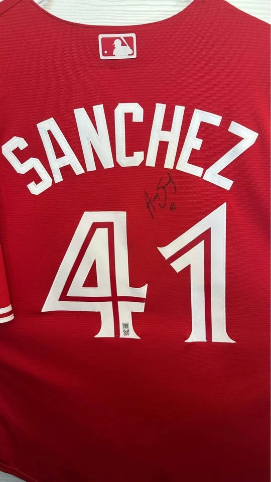 Blue Jays Sanchez Autographed & Authenticated Jersey - photo 2