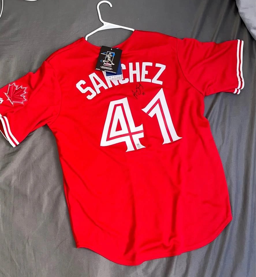 Blue Jays Sanchez Autographed & Authenticated Jersey - photo 4