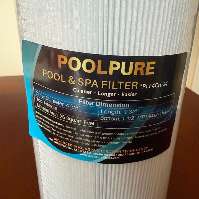 Poolpure PLF4CH-24 Hot Tub Spa Filter - New Sealed - photo 2