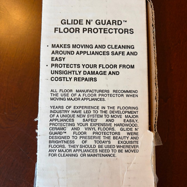 Glide N Guard 93001 Appliance Floor Protectors New in Box - photo 4