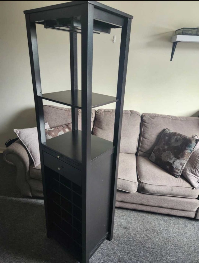Wine Rack with Glass Holder and Drawer - photo 5